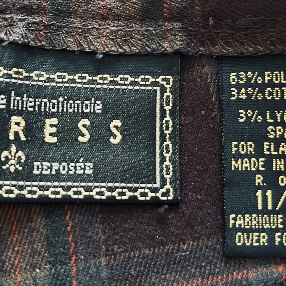 Vintage Express Plaid Pants